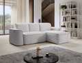 Coltar dreapta 4 locuri ELTAP, Ume, 287x190x88 cm, lemn/poliester, gri deschis/gri