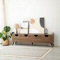 Comoda TV, Neostill, Four Seasons, 180x50x35 cm, Cadru: PAL MELAMINAT 100%., Maro