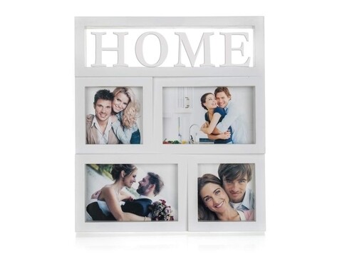 Rama foto, Home, Home Decor, 4 fotografii, 28x31 cm, alb