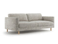 Canapea 4 locuri, Eden, Micadoni, 209x92x90 cm, tesatura structurata, bej melange