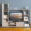 Mobilier living Blossom, Pakoworld, 220x32.4x177.5 cm, PAL melaminat, light sonoma
