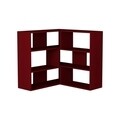 Biblioteca Molly N.3, Decortie, 157.5x30x89 cm, visiniu
