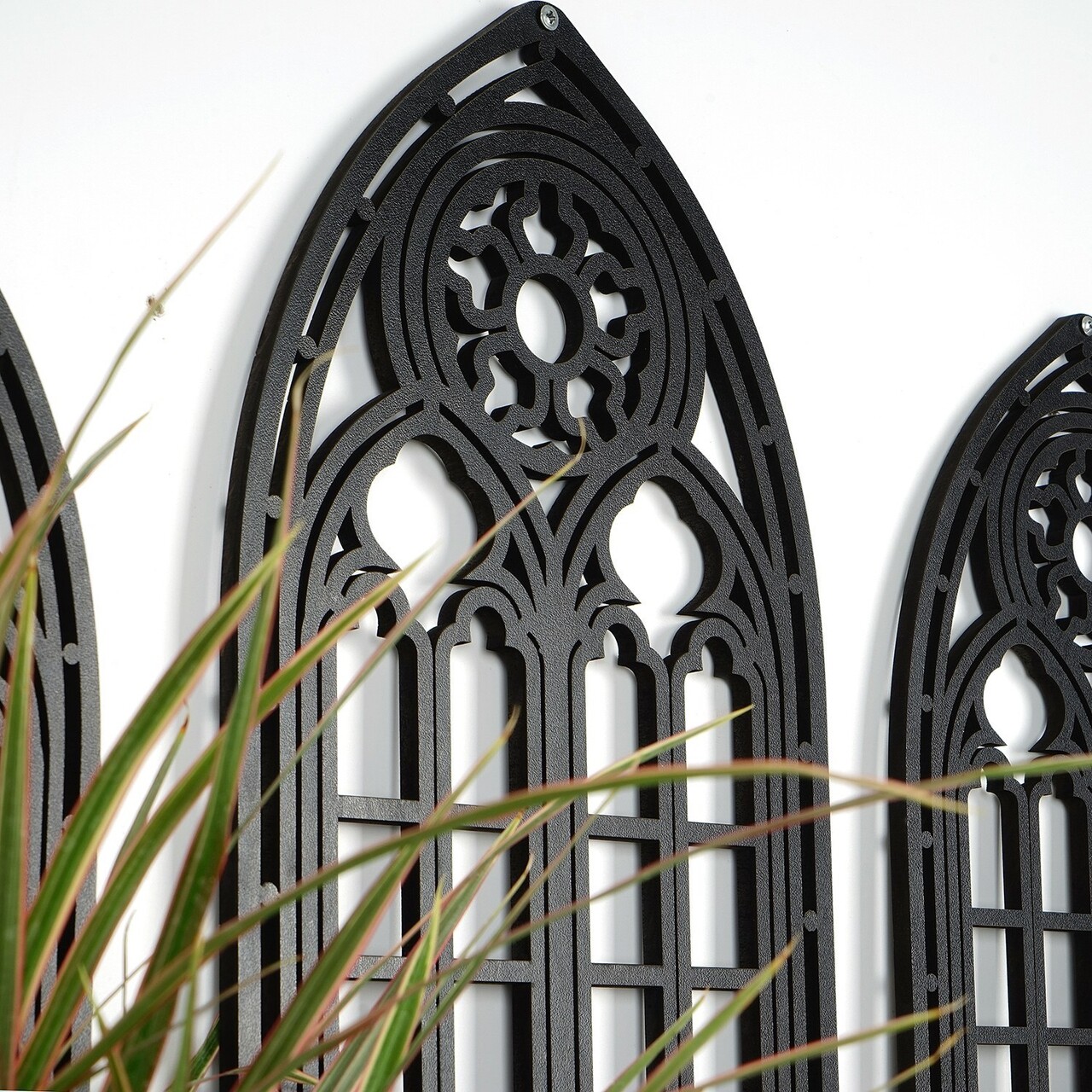 Decoratiune de perete, CRY020, Dimensiune: 26 x 15 cm (2 bucăți), Negru - view 4