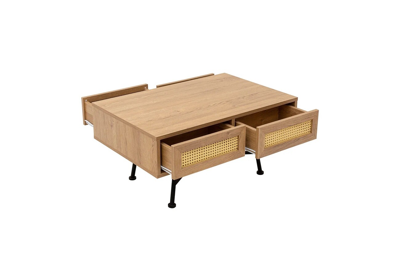 Masuta de cafea, Howard, Nala 4, 90x44x60 cm, PAL, Natural - 2 | YEO