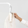 Uscator de rufe cu suport umerase, Brabantia, Hangon Fresh, 25 m capacitate de uscare, otel, alb