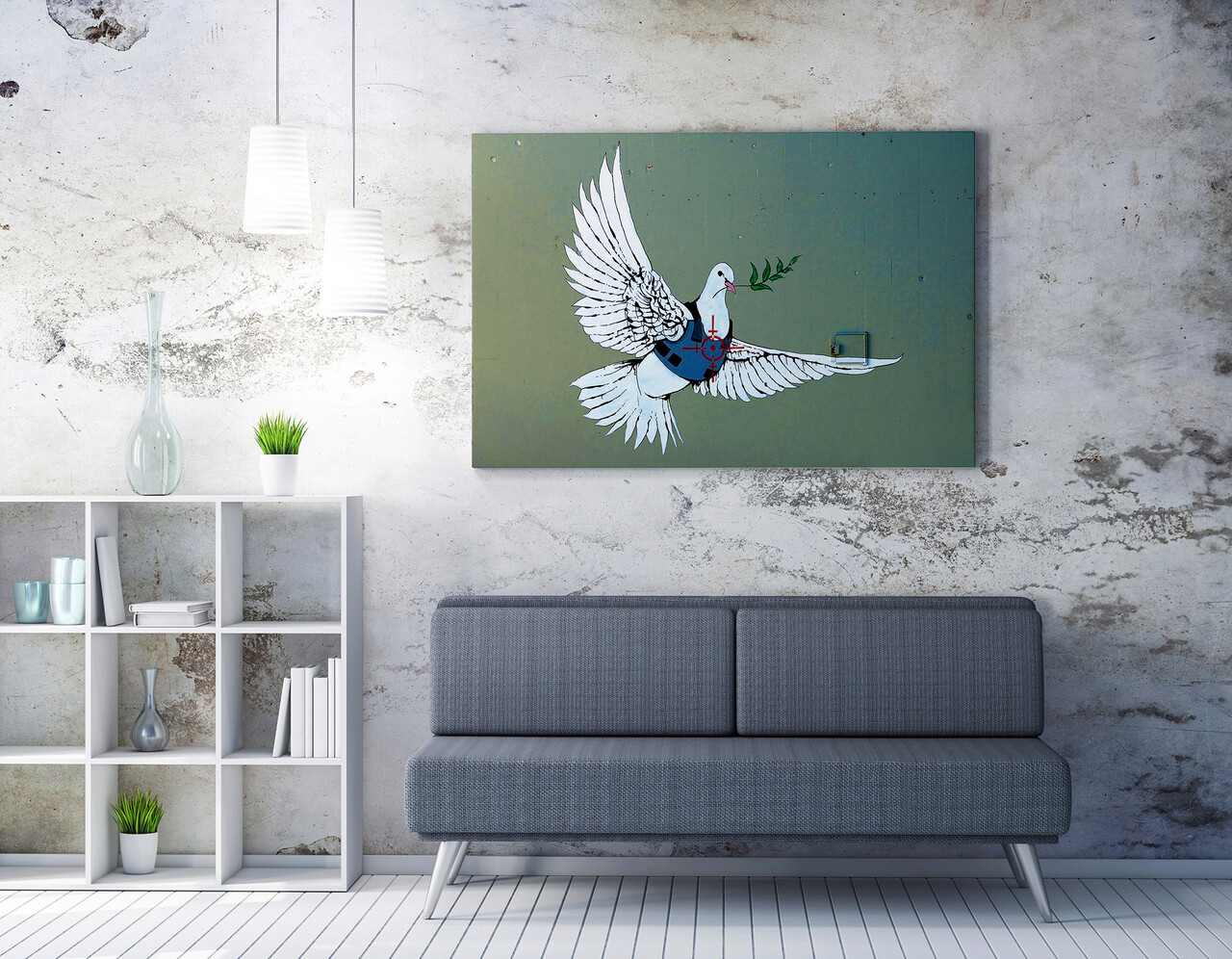 Tablou decorativ, WY15 (70 x 100), 50% bumbac / 50% poliester, Canvas imprimat, Multicolor