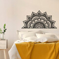Decoratiune de perete, Mandala-S-3, Metal, Dimensiune: 118 x 1,5 x 59 cm, Negru