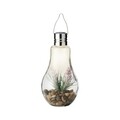 Lampa de gradina Light bulb, Lumineo, 8x14 cm cm, 4 led-uri, lavanda