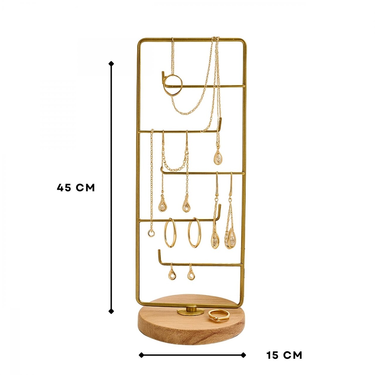 Suport pentru bijuterii, 242132, Maro antichizat - imagine 3