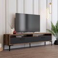 Comoda TV, Hommy Craft, Istanbul 2, 180x35x47 cm, PAL, Nuc / Antracit