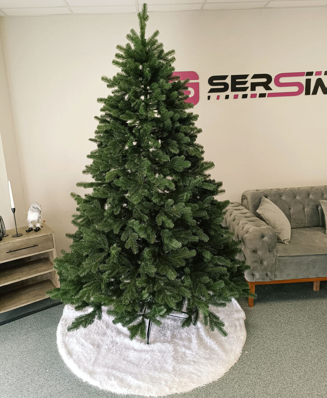 Brad artificial Christmas Deluxe by Sersimo, Kovalivska verde, 3D, 230cm — imaginea 2