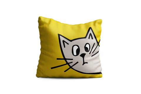 Perna decorativa ears, oyo kids, 43x43 cm, poliester, multicolor