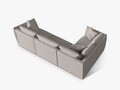 Coltar stanga 4 locuri, Chris-259, Micadoni Home, 295x210x80 cm, tesatura structurata chenille, natural