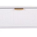 Consola cu 1 sertar Creaciones Meng, 84.5x38x77 cm, MDF, alb/auriu