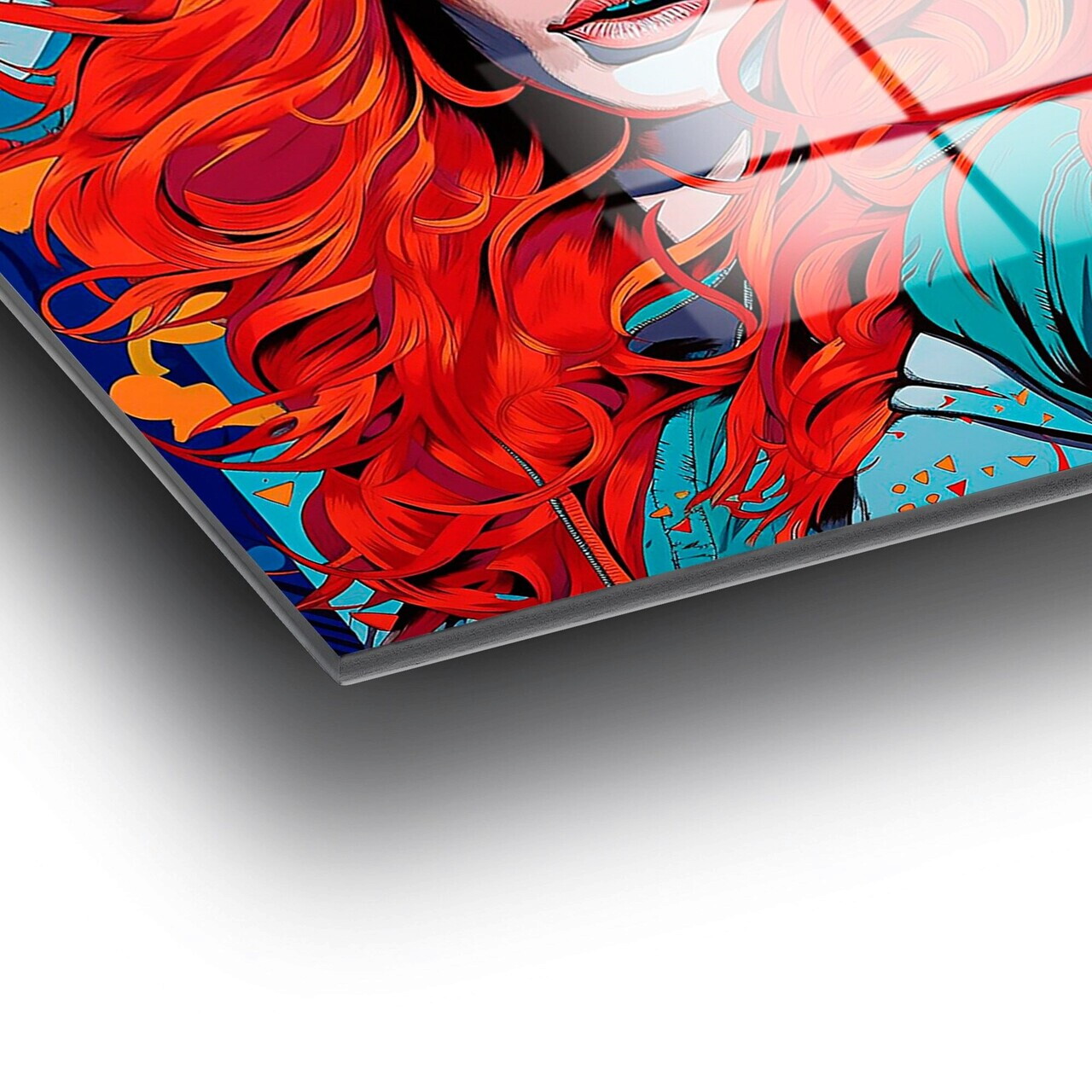 Tablou decorativ, UV-858, Dimensiune: 50 x 50 cm (3 bucăți), Multicolor — imaginea 8