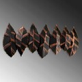 Decoratiune de perete, Hornbeam 2, Metal, Dimensiune: 114 x 52 cm, Multicolor