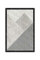 Covor, CLR-7357-Gri-63, 160x250 cm, Poliester, Negru