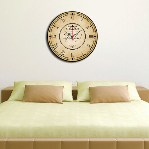 Ceas de perete, ms-32, mdf, ø40 cm, multicolor