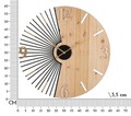 Ceas de perete Wordy, Mauro Ferretti, 60 cm, fier/MDF, multicolor