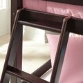 Set 2 paturi suprapuse cu somiere pentru copii, 96 x 189 cm, Lenny, L.203 l.108 H.156, lemn masiv de pin/mdf furniruit, maro