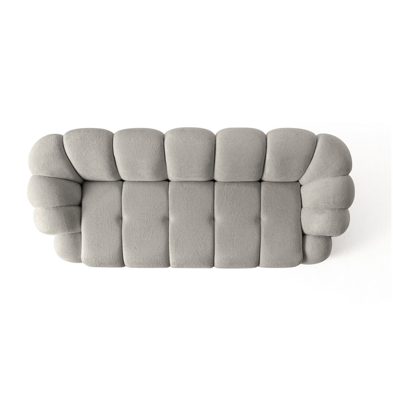 Canapea 3 locuri, Atelier del Sofa, 752EST1134, Lemn de carpen/PAL melaminat, Gri - view 5