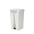 Cos de gunoi cu pedala, Brabantia, StepUp, 16 L, 29.6x22.3x41.1 cm, polipropilena, gri deschis