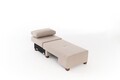 Canapea extensibila 3 locuri, Balcab Home, 825BLC4312, Lemn, Crem