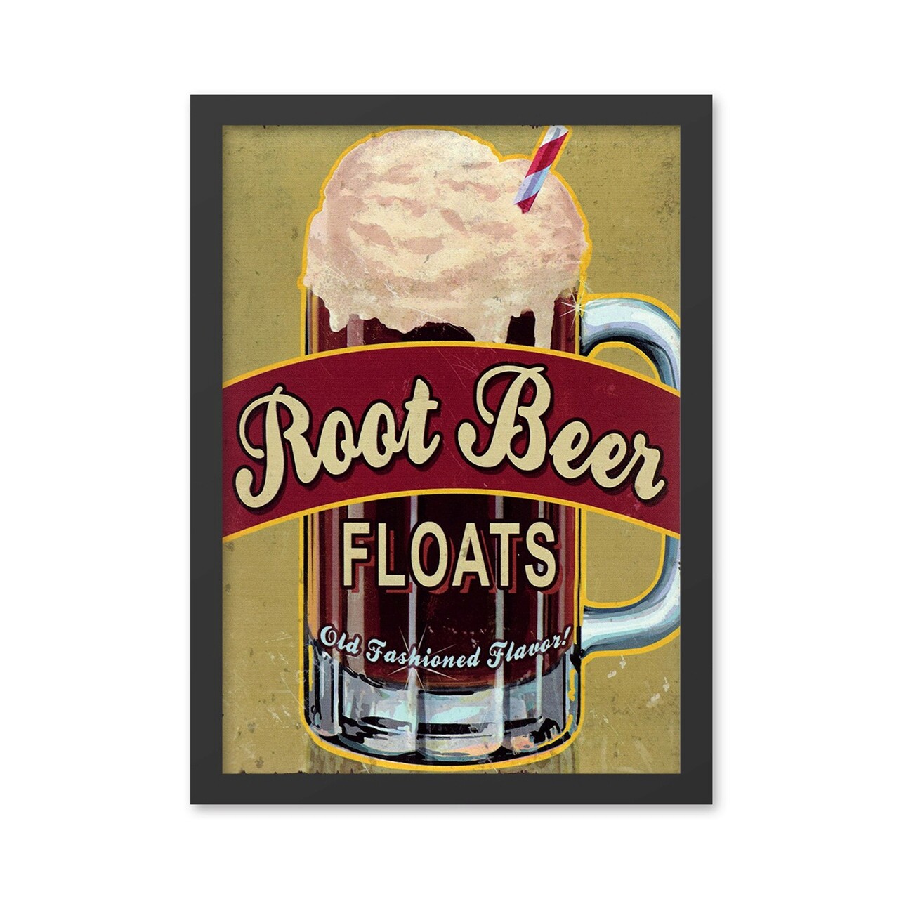 Tablou decorativ, Root Beer (55 x 75), MDF , Polistiren, Multicolor