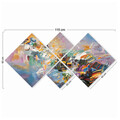 Set 4 tablouri decorative, 4MDF1099772342, MDF, Imprimat UV, Multicolor
