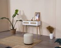 Dulap, Wolina, Bohem, 95x100x35 cm, MDF , Alb / Stejar