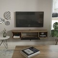 Comoda TV, Zena Home, Ibarra, Stejar negru / Oud