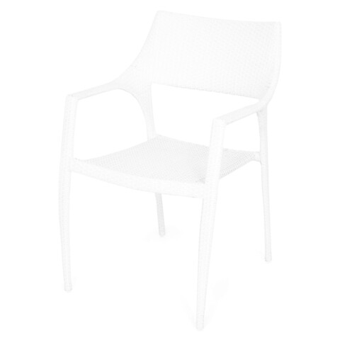 Scaun suprapozabil, Golf, L.62 l.56 H.84.5 cm, alb