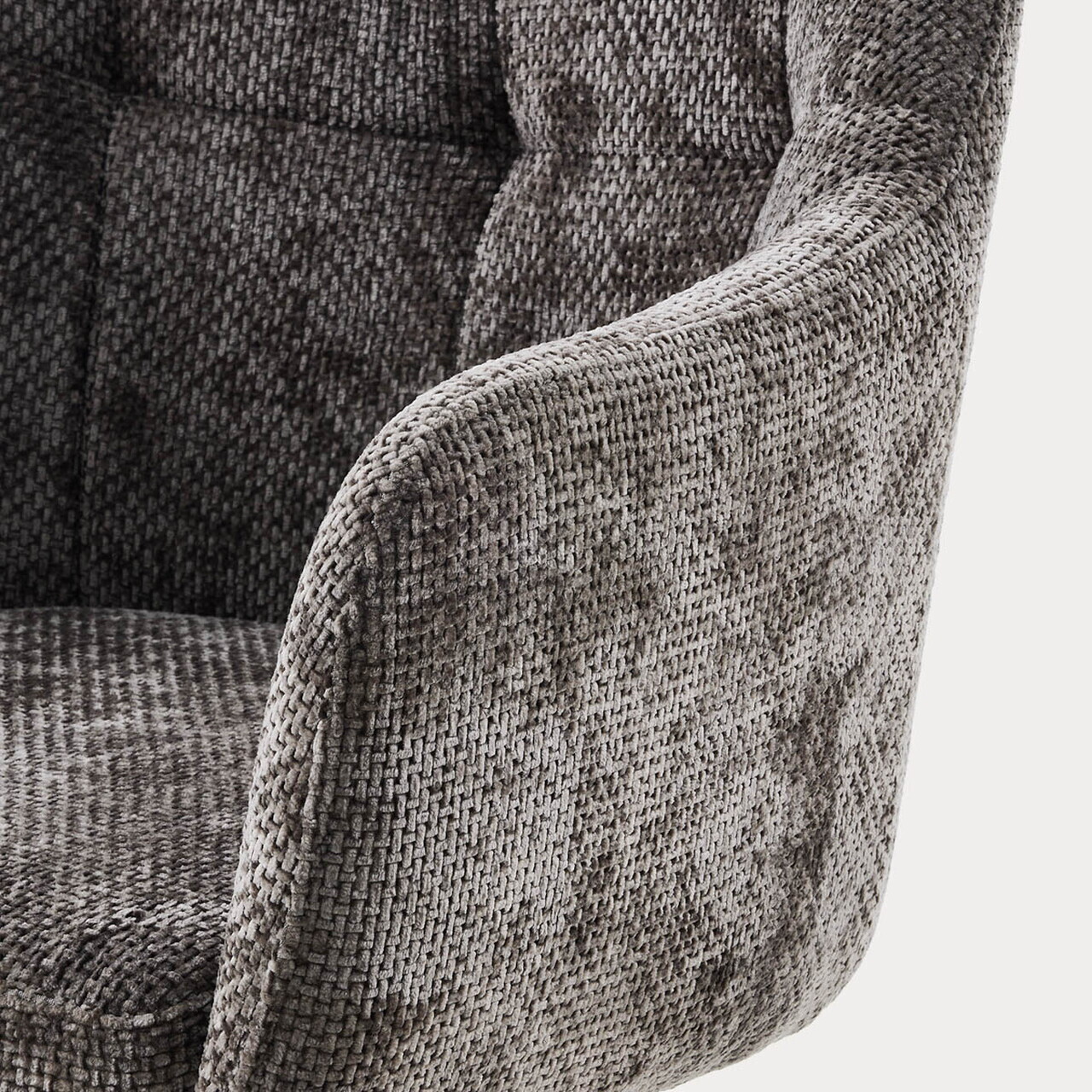 Scaun Comodo, Homla, 59x58x84 cm, metal/poliester, maro inchis - view 4