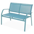 Set mobilier pentru gradina/terasa, Kavala, 4 piese, albastru