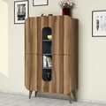 Dulap multifunctional, Hommy Craft, Mine, 93 x 144 x 31.8 cm, pal melaminat, nuc/albastru