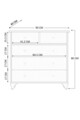Dulap, Rabi, Rb-071, 90x86x40 cm, Alb mat