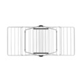 Uscator de rufe, Brabantia, Hangon Metallic, 20 m capacitate de uscare, otel, gri metalizat