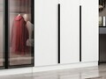 Dulap pentru haine, Hanah Home, Nisa, 360x210x52 cm, Alb