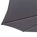 Umbrela de gradina / terasa cu picior lateral Thais, Ø300 cm, stalp Ø48 mm, aluminiu, gri
