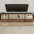Comoda TV, Nordure, Lowen, 180x46x35 cm, Travertin / Nuc Milano