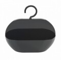 Suport accesorii pentru dus Cocktail, Wenko, 7 x 26 cm, polistiren/ABS, negru