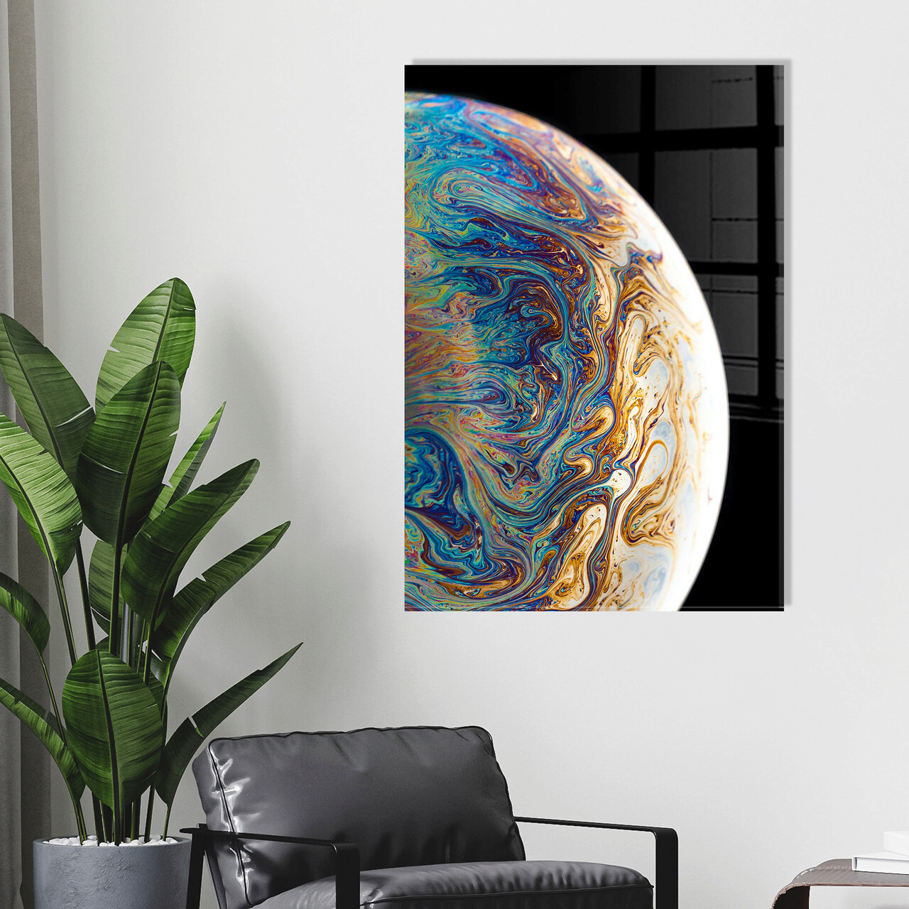 Tablou decorativ, 1455, Sticla temperata, 30 x 45 cm, Multicolor - 1 | YEO