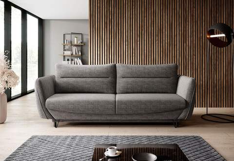 Canapea extensibila 4 locuri ELTAP, SO-SIL-130MAR, Silva, 236x95x90 cm, lemn/poliester, gri