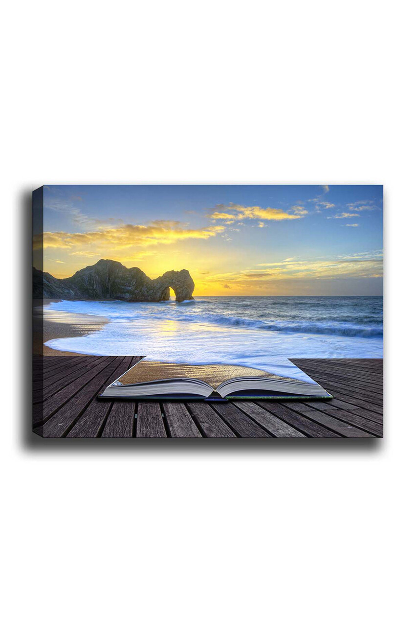 Tablou decorativ, Kanvas Tablo (50 x 70), Cadru: 100% LEMN (grosime: 3 cm), Multicolor - view 2