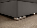 Coltar extensibil stanga 3 locuri ELTAP, LT-04LO, Siber, 270x186x93 cm, lemn/poliester, gri