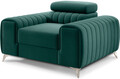 Fotoliu, ELTAP, AR-LAU-35NU, Laurence, 125x97x105 cm, lemn/poliester, verde deschis