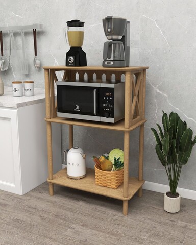 Raft universal, Hanah Home, Arona, 73x102x38 cm, Stejar