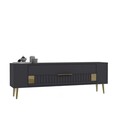 Comoda TV, Olivia, Retrolp4, Antracit / Aur