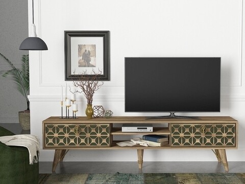 Comoda TV Valente, Tera Home, 180×29.5×46.2 cm, maro 180x29.5x46.2