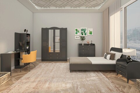 Set dormitor pentru copii, Glenevis, Tango 620, Antracit Glenevis